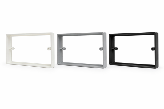 2-Gang Socket Spacer- Double Back Box Extender for Tiled & Panelled Walls