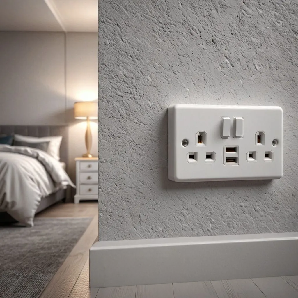 2-Gang Socket Spacer- Double Back Box Extender for Tiled & Panelled Walls